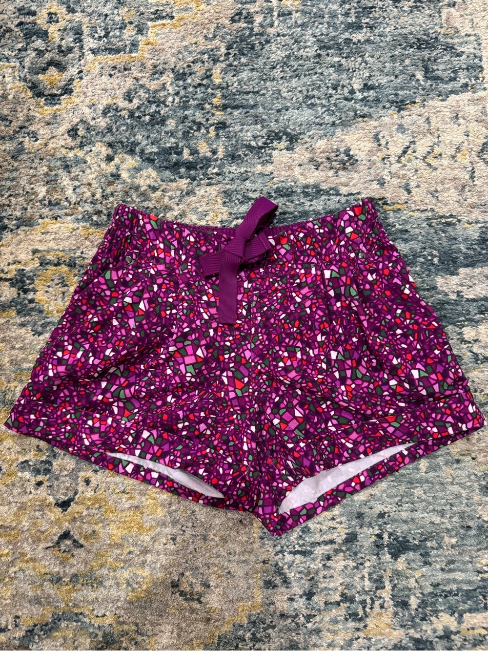 lululemon athletica Purple Mosaic Athletic Shorts